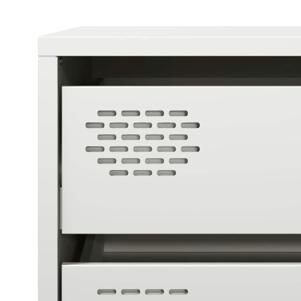 Skjenk DIV. Hvit 68x39x73,5 cm kaldvalset stål