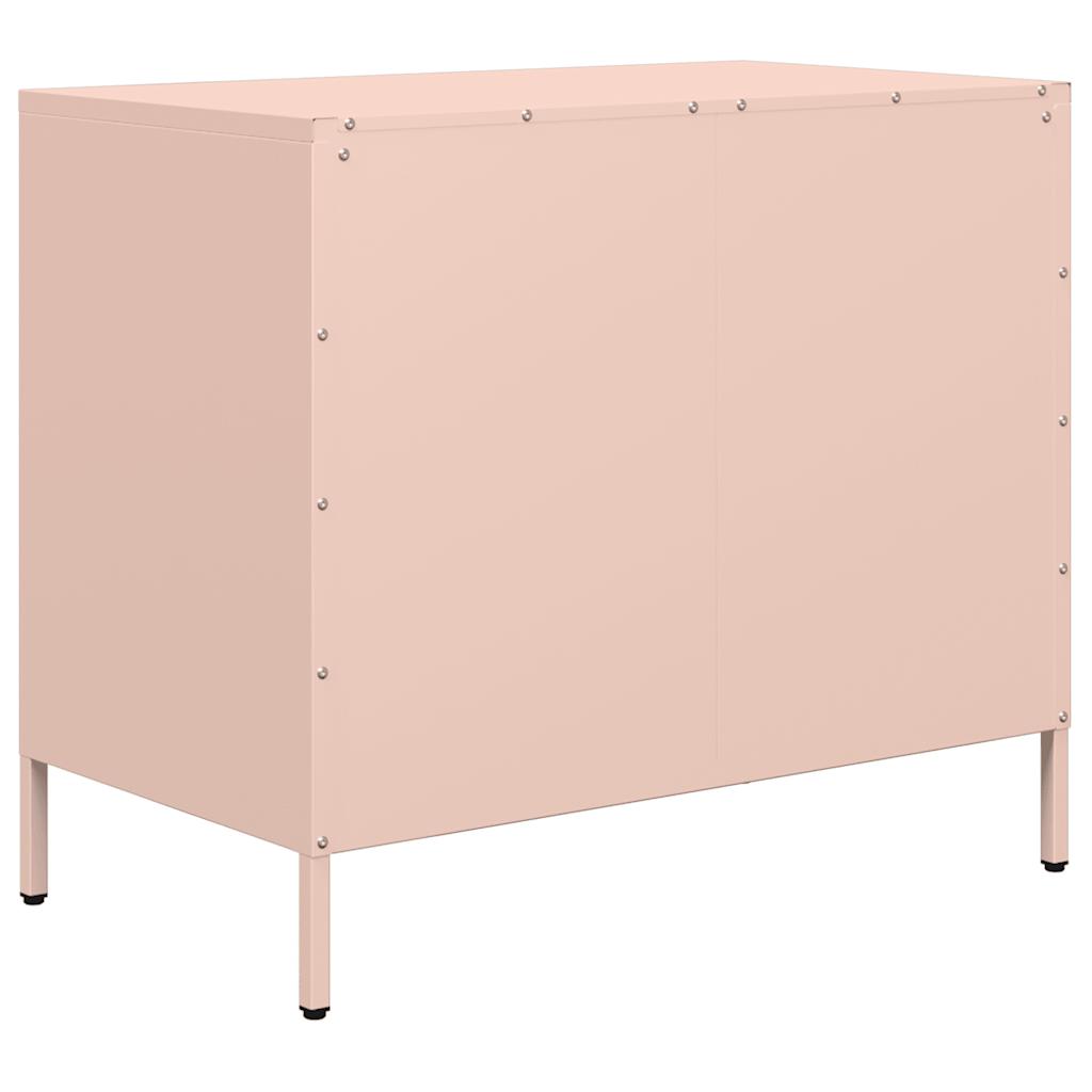 Skjenk DIV. rosa 68x39x58,5 cm kaldvalset stål