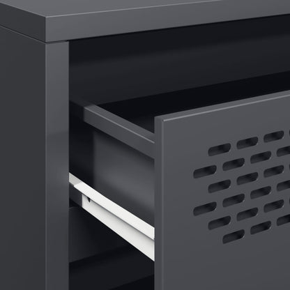 Skjenk DIV. antrasitt 68x39x58,5 cm kaldvalset stål