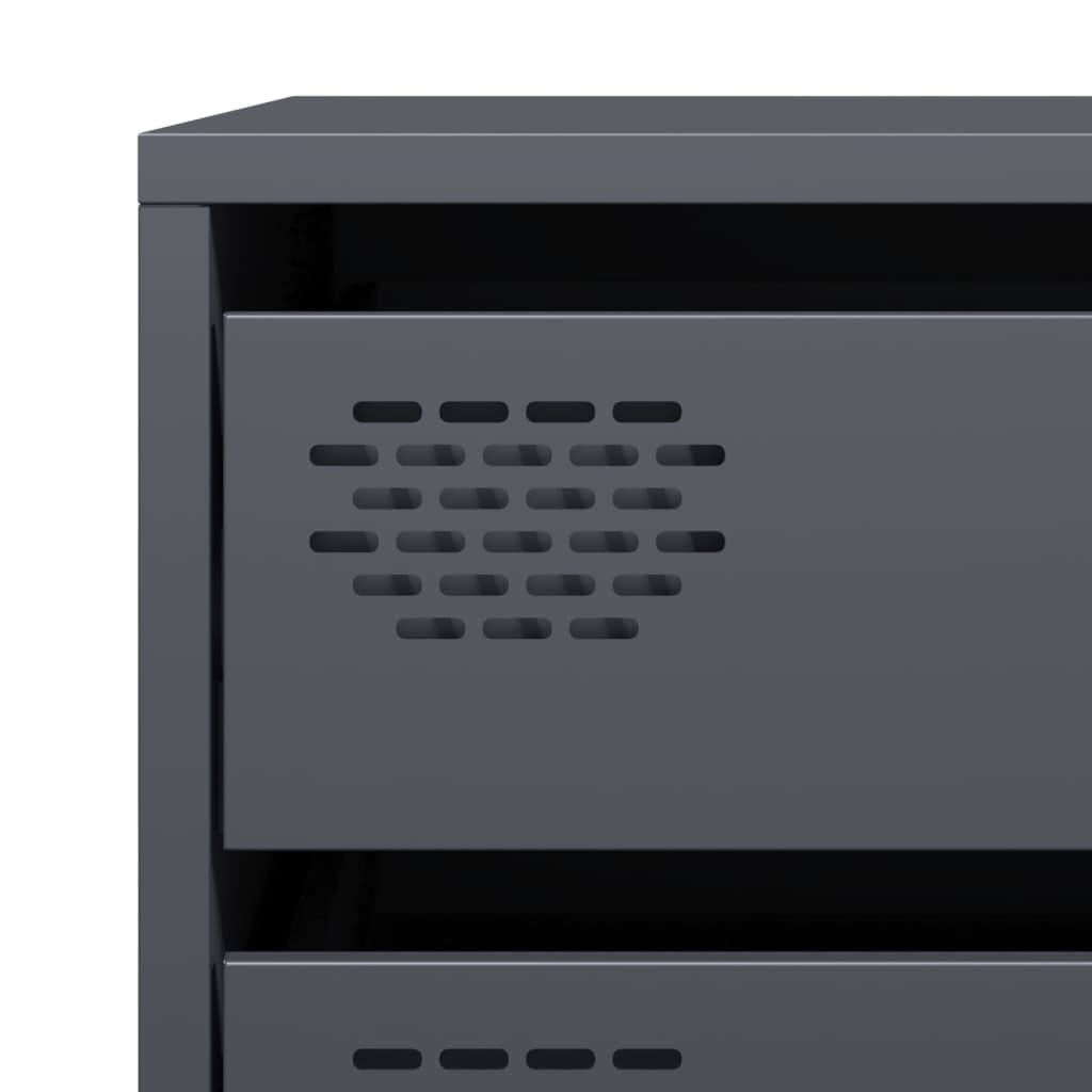 Skjenk DIV. antrasitt 68x39x58,5 cm kaldvalset stål