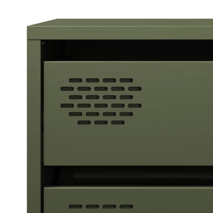 Skjenk DIV. olivengrønn 68x39x58,5 cm kaldvalset stål