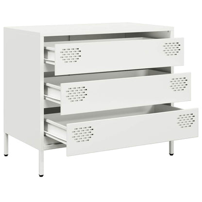 Skjenk DIV. Hvit 68x39x58,5 cm kaldvalset stål