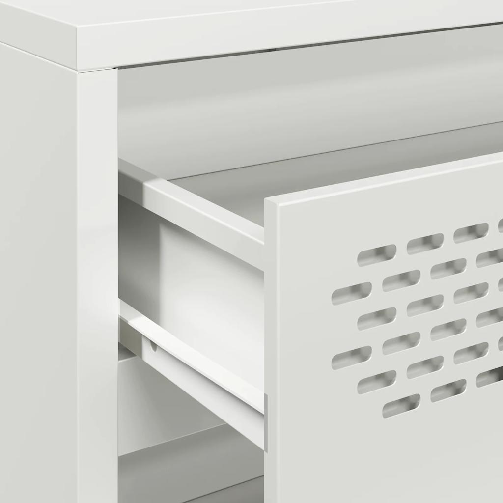 Skjenk DIV. Hvit 68x39x58,5 cm kaldvalset stål