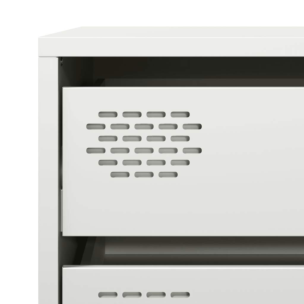 Skjenk DIV. Hvit 68x39x58,5 cm kaldvalset stål