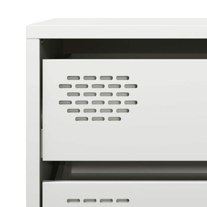 Skjenk DIV. Hvit 68x39x58,5 cm kaldvalset stål