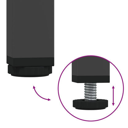 TV-Møbel DIV. TV-benk Svart 101,5x39x43,5 cm kaldvalset stål