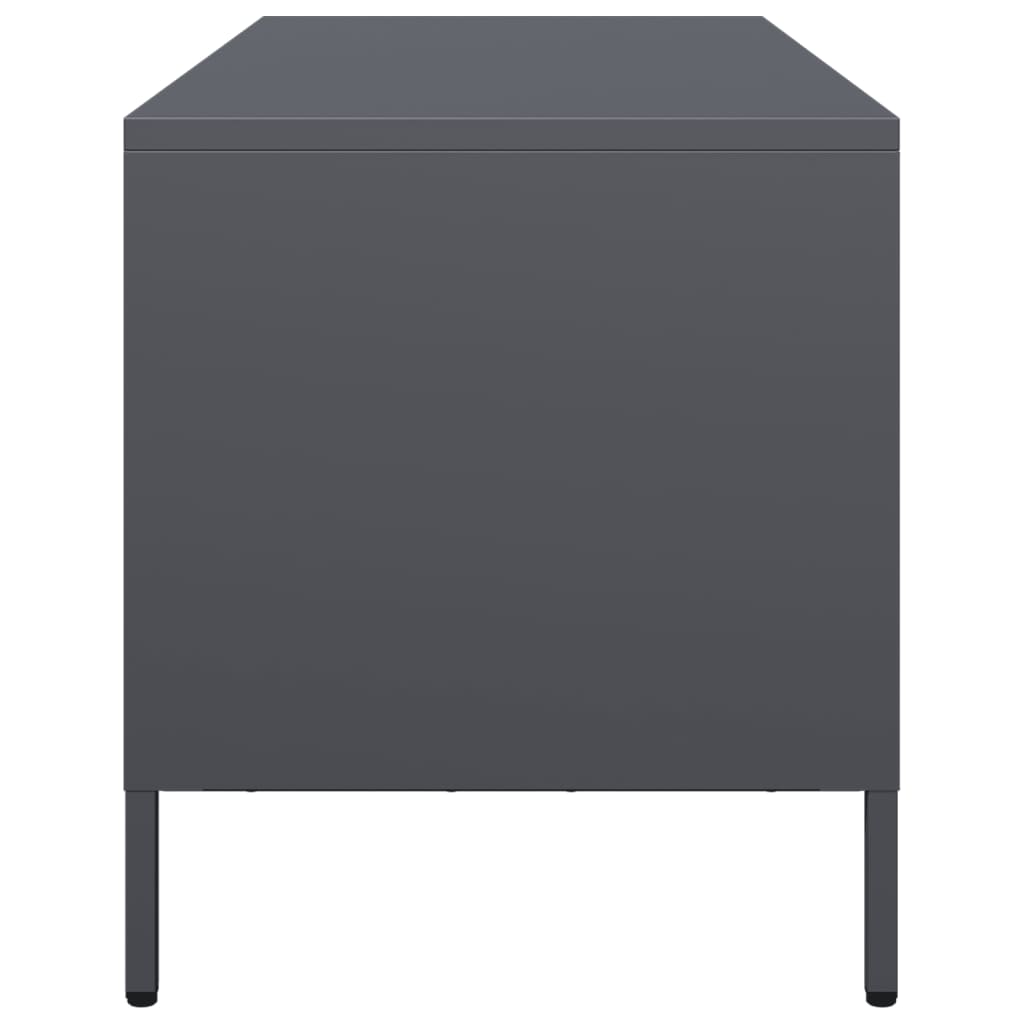TV-Møbel DIV. TV-benk antrasitt 101,5x39x43,5 cm kaldvalset stål