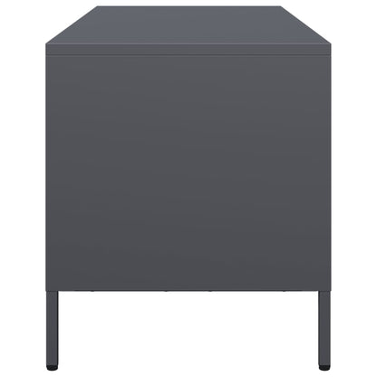 TV-Møbel DIV. TV-benk antrasitt 101,5x39x43,5 cm kaldvalset stål