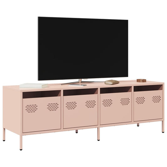 TV-Møbel DIV. TV-benk rosa 135x39x43,5 cm kaldvalset stål
