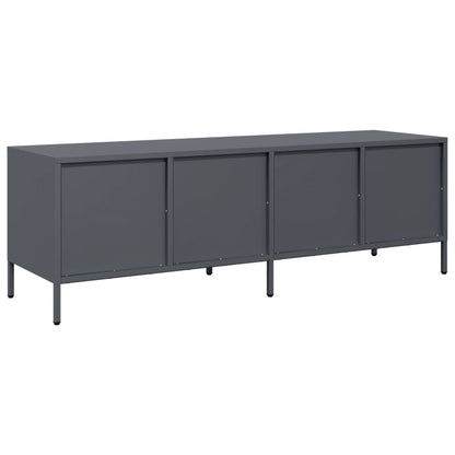 TV-Møbel DIV. TV-benk antrasitt 135x39x43,5 cm kaldvalset stål