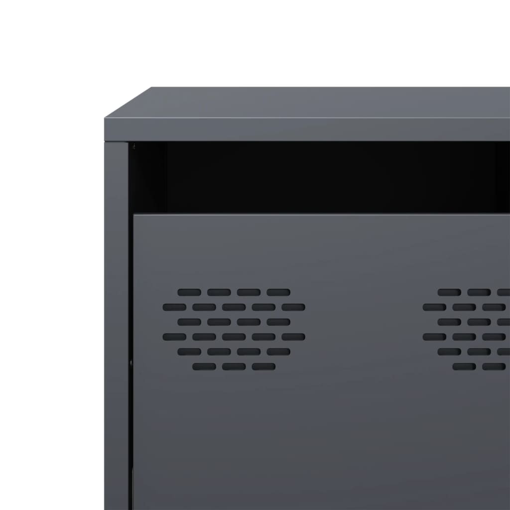 TV-Møbel DIV. TV-benk antrasitt 135x39x43,5 cm kaldvalset stål