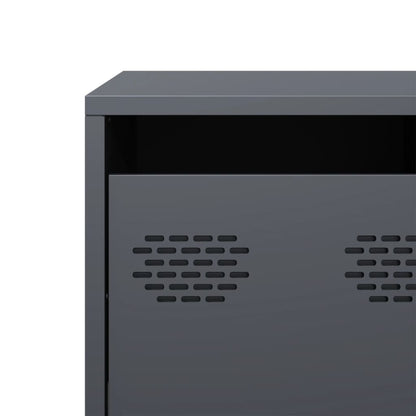 TV-Møbel DIV. TV-benk antrasitt 135x39x43,5 cm kaldvalset stål