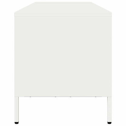TV-Møbel DIV. TV-benk Hvit 135x39x43,5 cm kaldvalset stål