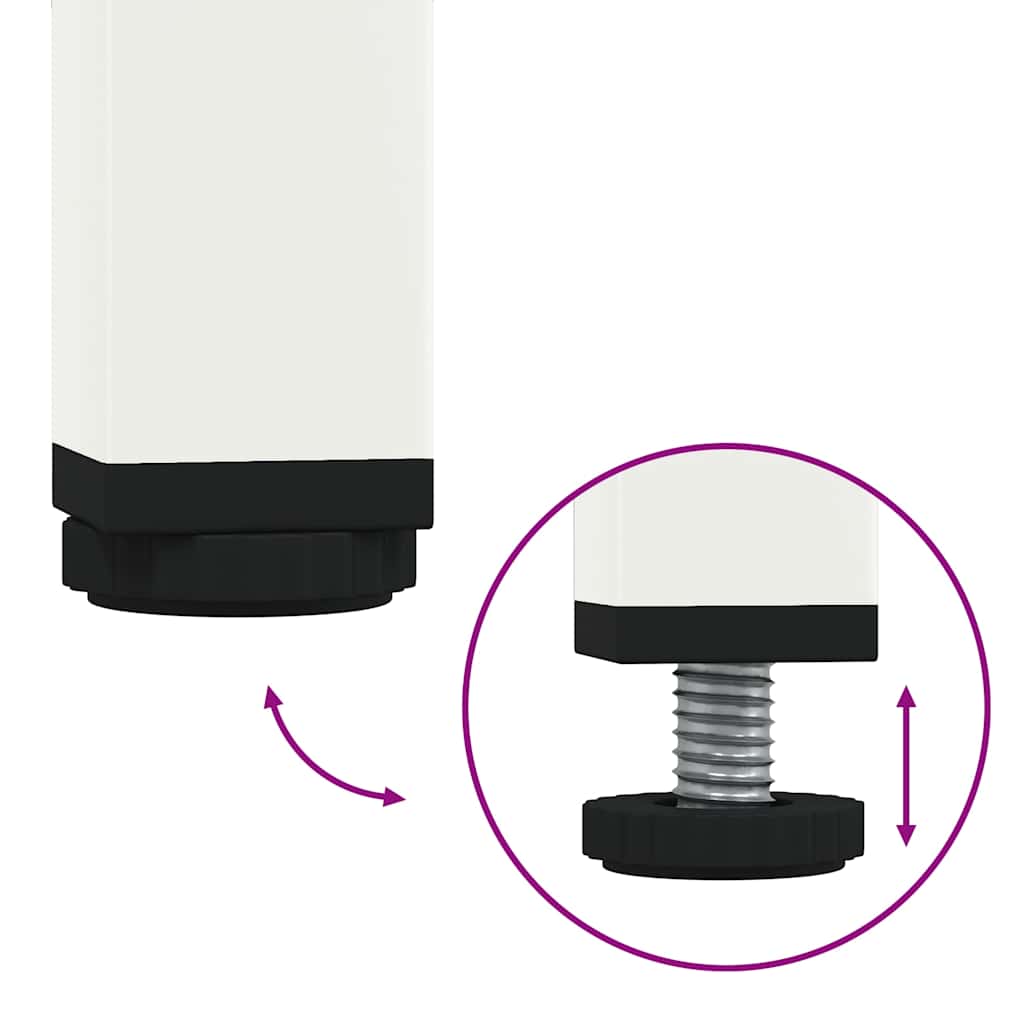TV-Møbel DIV. TV-benk Hvit 135x39x43,5 cm kaldvalset stål