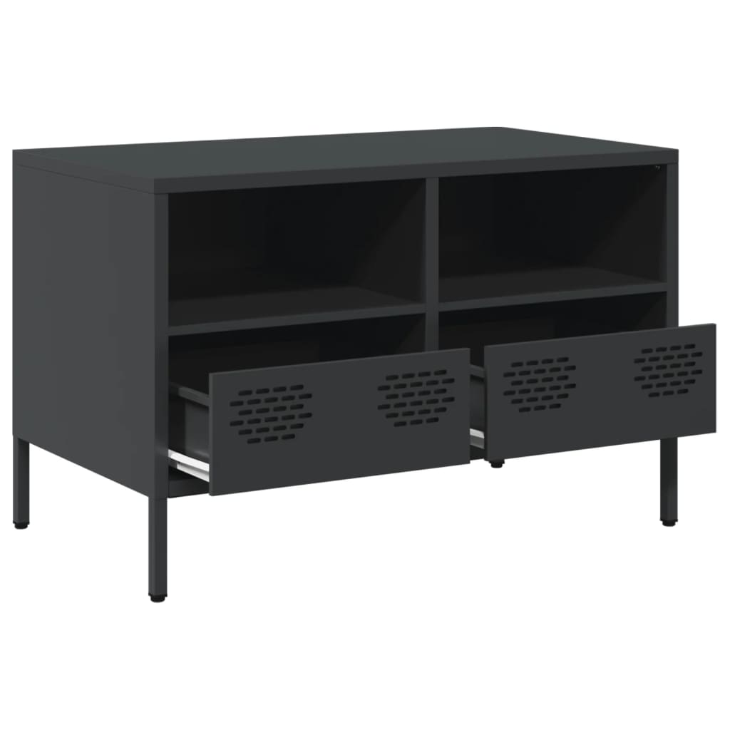 TV-Møbel DIV. TV-benk Svart 68x39x43,5 cm kaldvalset stål
