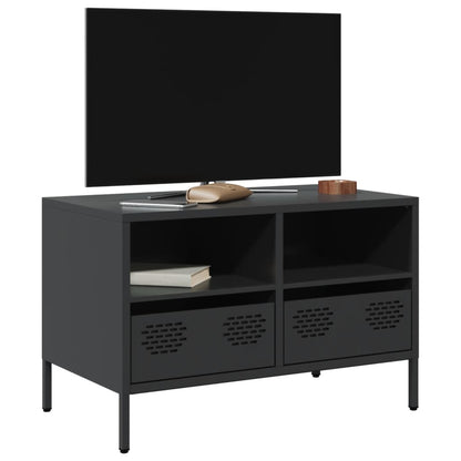 TV-Møbel DIV. TV-benk Svart 68x39x43,5 cm kaldvalset stål