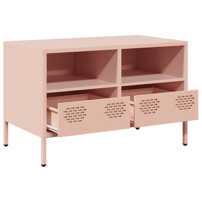 TV-Møbel DIV. TV-benk rosa 68x39x43,5 cm kaldvalset stål
