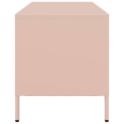 TV-Møbel DIV. TV-benk rosa 68x39x43,5 cm kaldvalset stål