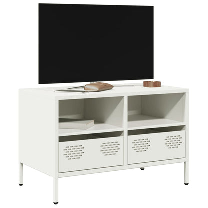 TV-Møbel DIV. TV-benk Hvit 68x39x43,5 cm kaldvalset stål
