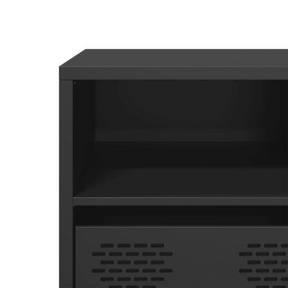 TV-Møbel DIV. TV-benk Svart 135x39x43,5 cm kaldvalset stål