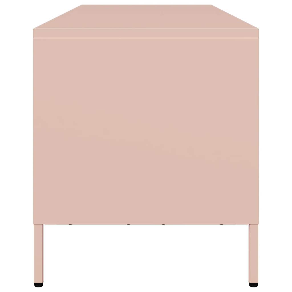 TV-Møbel DIV. TV-benk rosa 135x39x43,5 cm kaldvalset stål