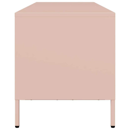 TV-Møbel DIV. TV-benk rosa 135x39x43,5 cm kaldvalset stål