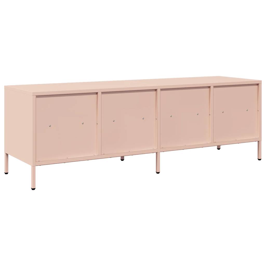 TV-Møbel DIV. TV-benk rosa 135x39x43,5 cm kaldvalset stål