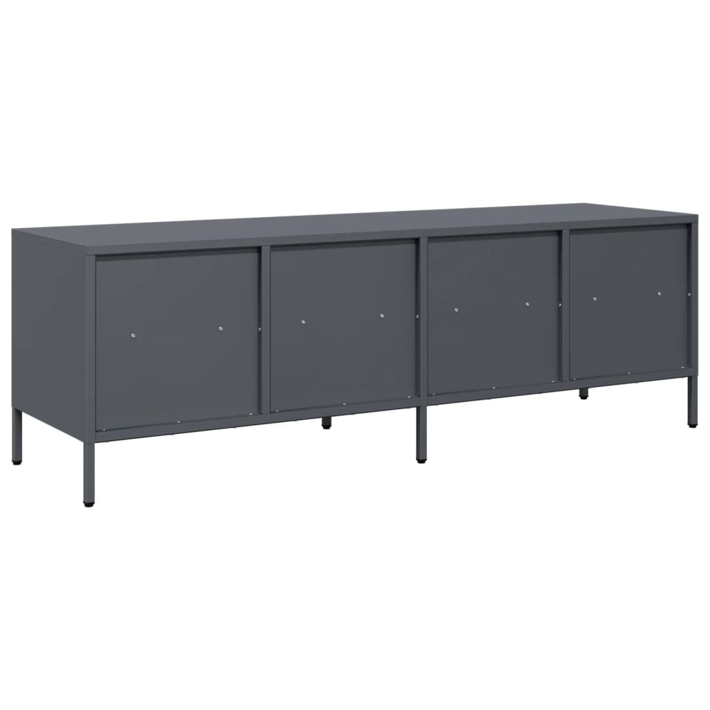 TV-Møbel DIV. TV-benk antrasitt 135x39x43,5 cm kaldvalset stål
