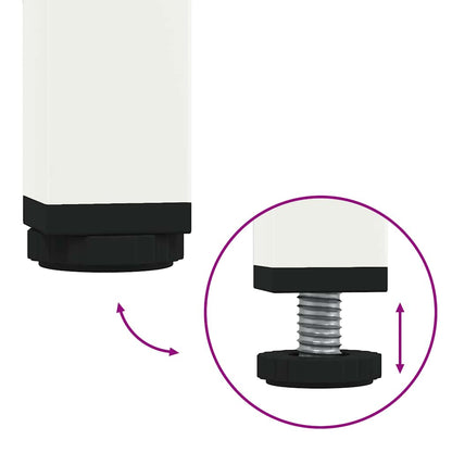 TV-Møbel DIV. TV-benk Hvit 135x39x43,5 cm kaldvalset stål