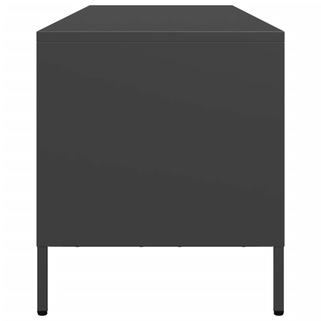 TV-Møbel DIV. TV-benk Svart 135x39x43,5 cm kaldvalset stål