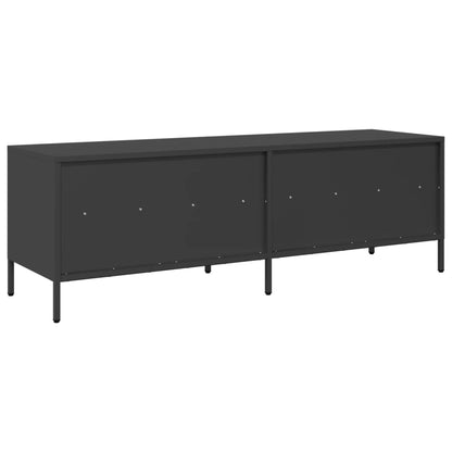 TV-Møbel DIV. TV-benk Svart 135x39x43,5 cm kaldvalset stål