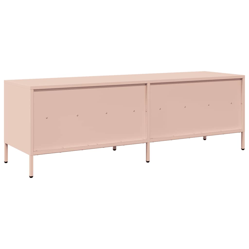 TV-Møbel DIV. TV-benk rosa 135x39x43,5 cm kaldvalset stål