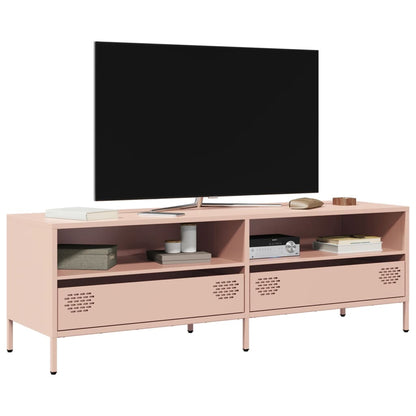 TV-Møbel DIV. TV-benk rosa 135x39x43,5 cm kaldvalset stål