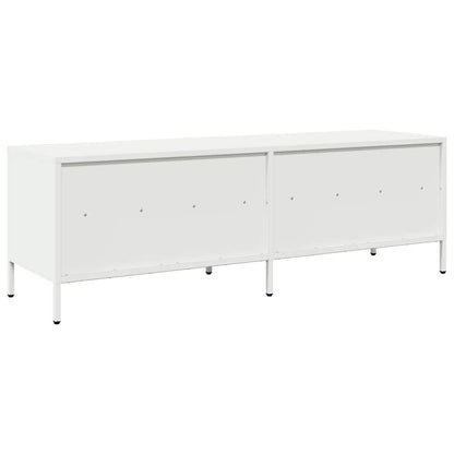 TV-Møbel DIV. TV-benk Hvit 135x39x43,5 cm kaldvalset stål