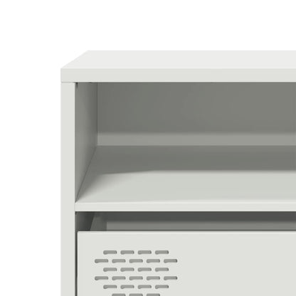 TV-Møbel DIV. TV-benk Hvit 135x39x43,5 cm kaldvalset stål