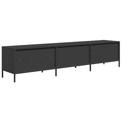 TV-Møbel DIV. TV-benk Svart 202x39x43,5 cm kaldvalset stål