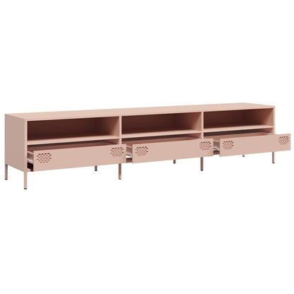 TV-Møbel DIV. TV-benk rosa 202x39x43,5 cm kaldvalset stål