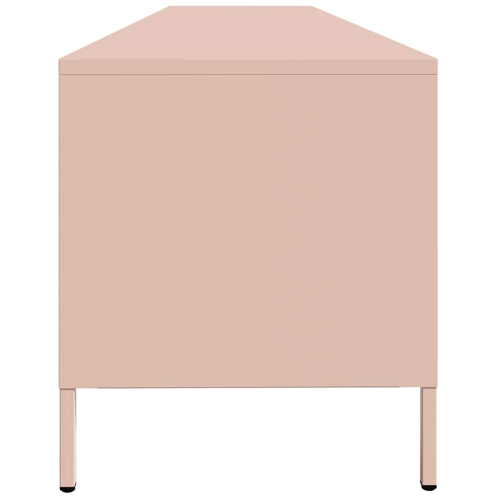 TV-Møbel DIV. TV-benk rosa 202x39x43,5 cm kaldvalset stål