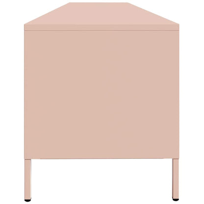 TV-Møbel DIV. TV-benk rosa 202x39x43,5 cm kaldvalset stål