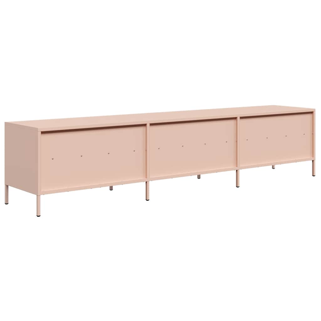 TV-Møbel DIV. TV-benk rosa 202x39x43,5 cm kaldvalset stål