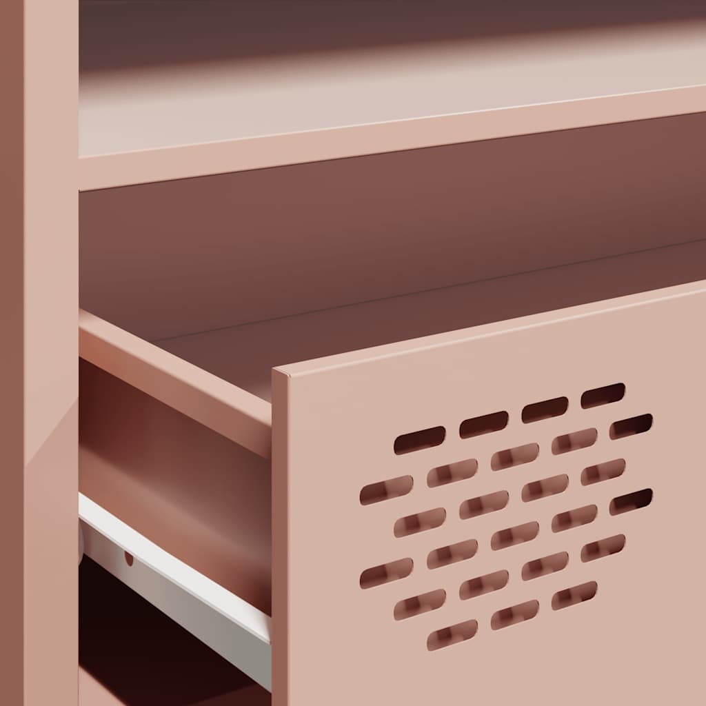 TV-Møbel DIV. TV-benk rosa 202x39x43,5 cm kaldvalset stål