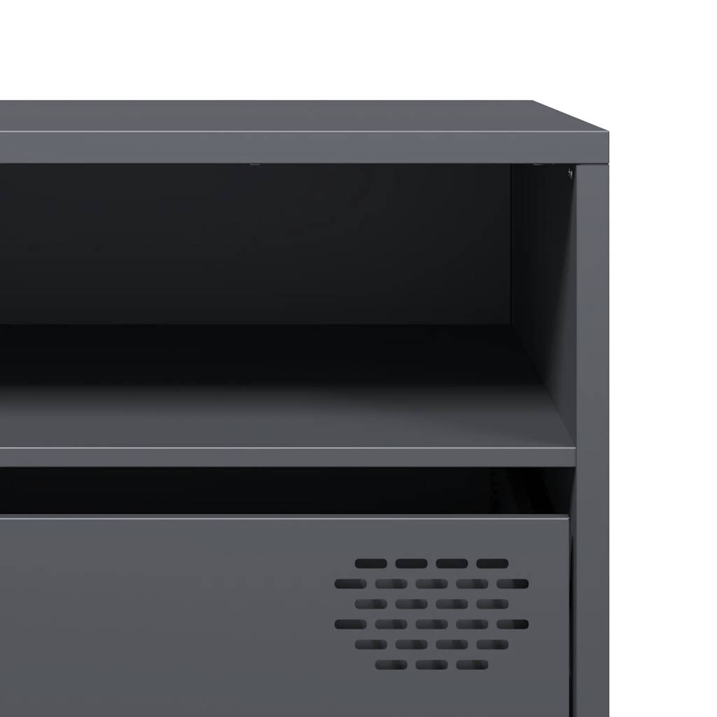 TV-Møbel DIV. TV-benk antrasitt 202x39x43,5 cm kaldvalset stål