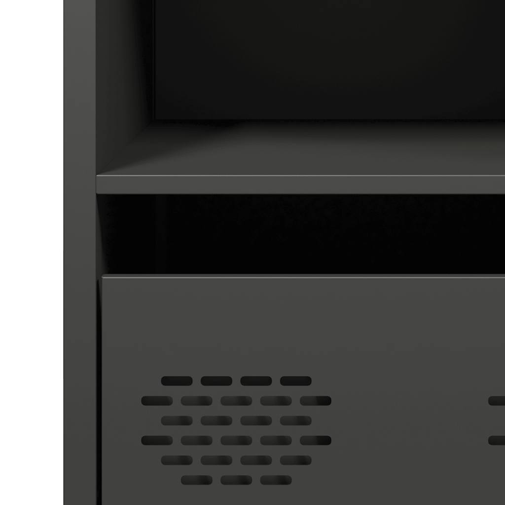 Skjenk DIV. Svart 68x39x73,5 cm kaldvalset stål