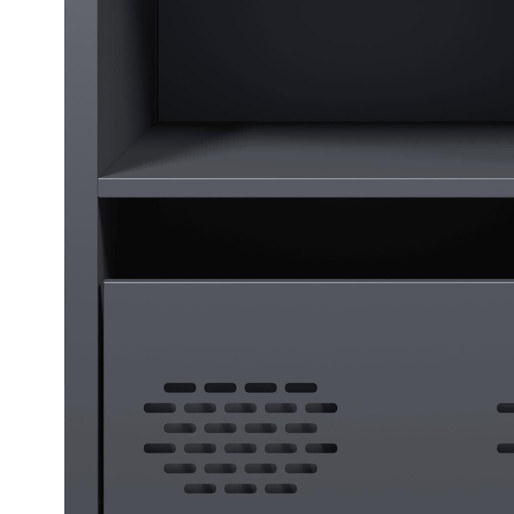 Skjenk DIV. antrasitt 68x39x73,5 cm kaldvalset stål