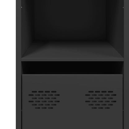 Skjenk DIV. Svart 101,5x39x73,5 cm kaldvalset stål