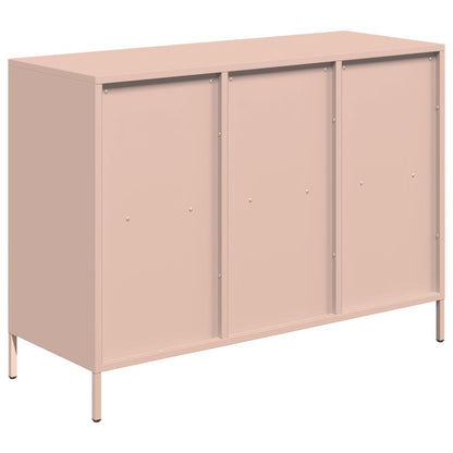 Skjenk DIV. rosa 101,5x39x73,5 cm kaldvalset stål
