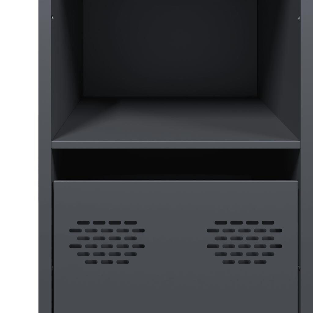 Skjenk DIV. antrasitt 101,5x39x73,5 cm kaldvalset stål