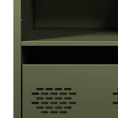 Skap DIV. olivengrønn 35x39x103,5 cm stål