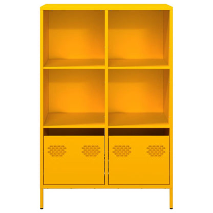 Skap DIV. sennepsgul 68x39x103,5 cm stål