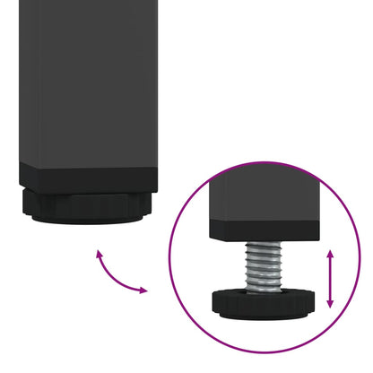 Skap DIV. Svart 101,5x39x103,5 cm stål